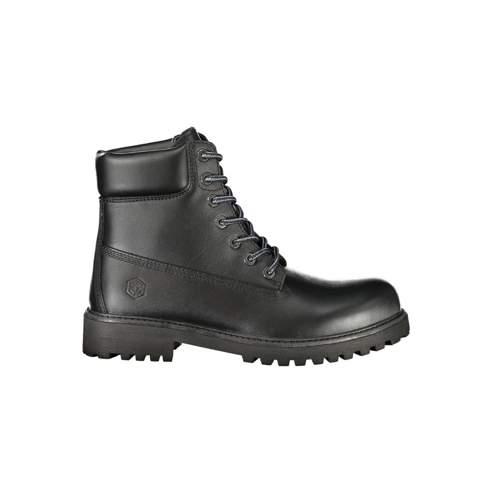Lumberjack Black Leather Mens Men's Sneaker