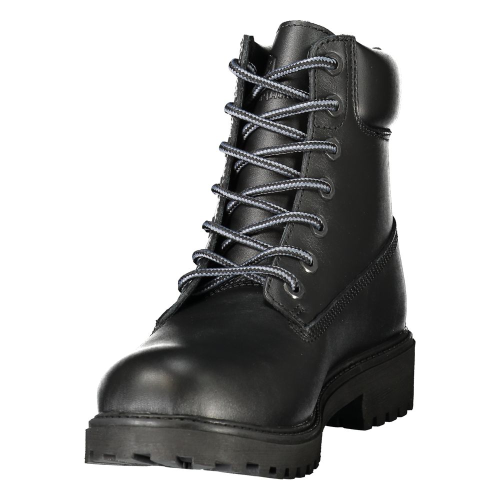 Lumberjack Black Leather Mens Men's Sneaker
