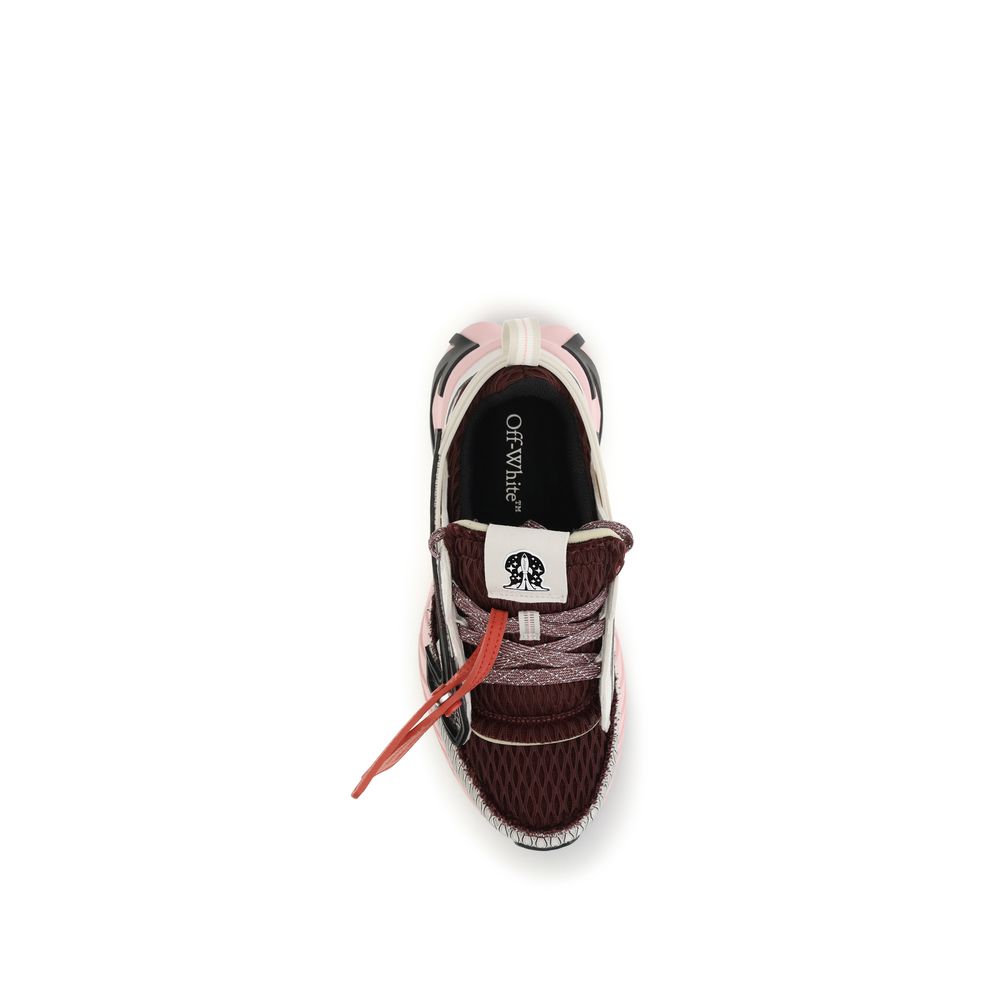 Off-White Multicolor Polyester Athletic Women's Sneakers
