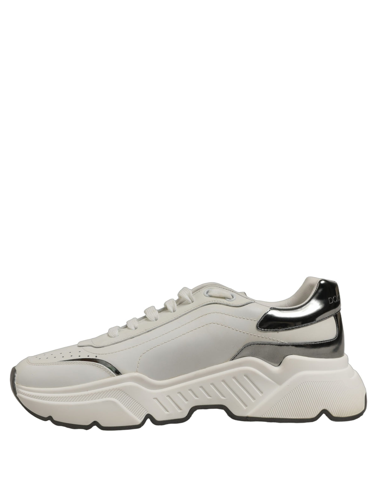 Dolce & Gabbana White Silver Daymaster Low Top Sneakers Men's Shoes (Pre-Owned)