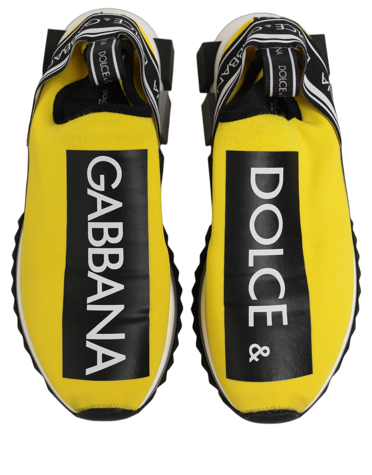 Dolce & Gabbana Yellow Sorrento Low Top Men Sneakers Men's Shoes (Pre-Owned)