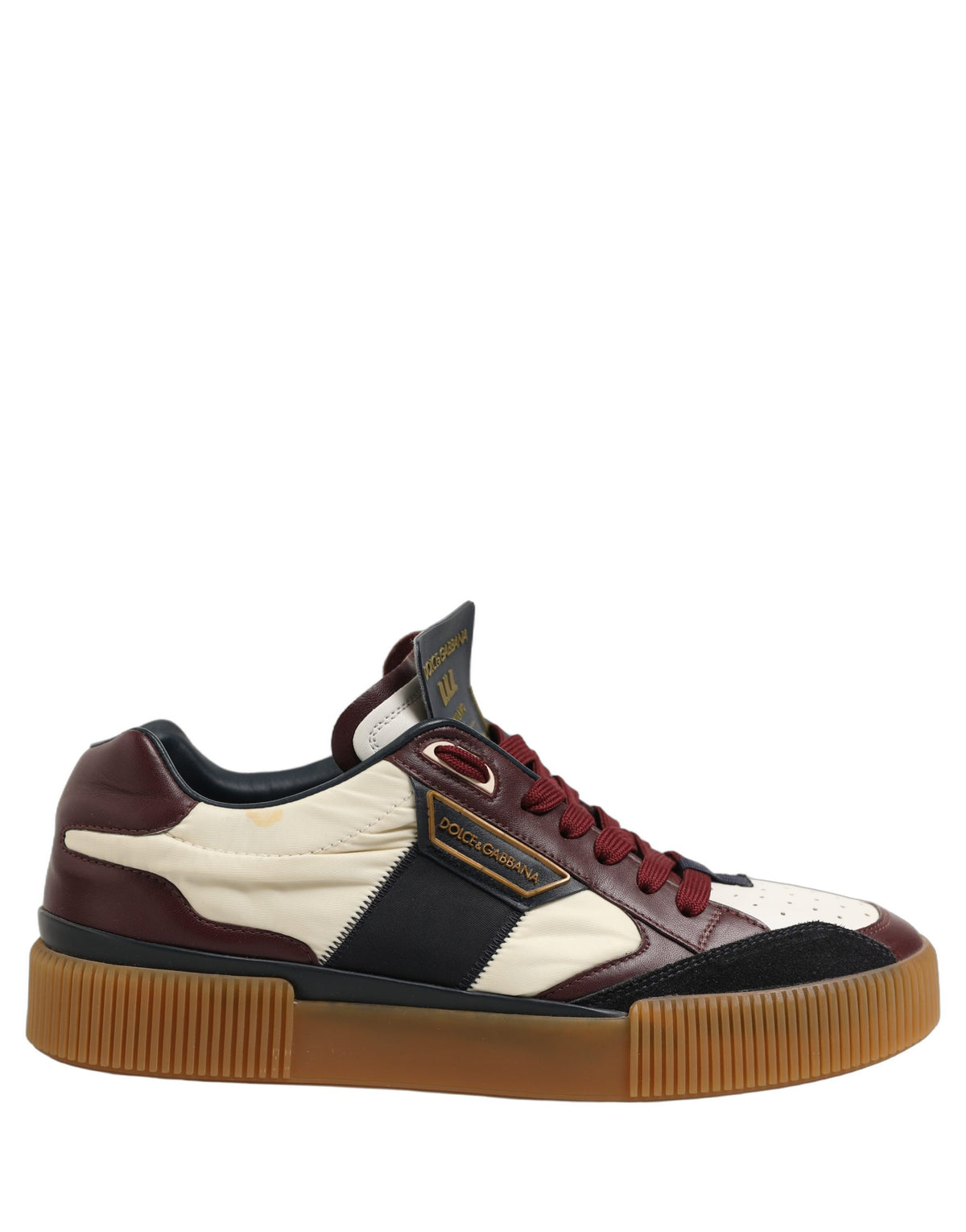 Dolce & Gabbana Multicolor Leather MIAMI Sneakers Men's Shoes