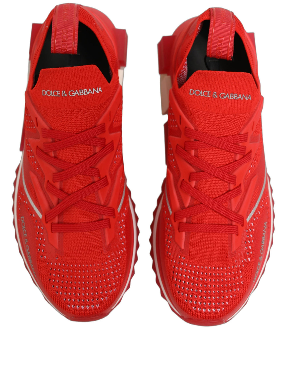 Dolce & Gabbana Red SORRENTO Sport Stretch Men Sneakers Men's Shoes