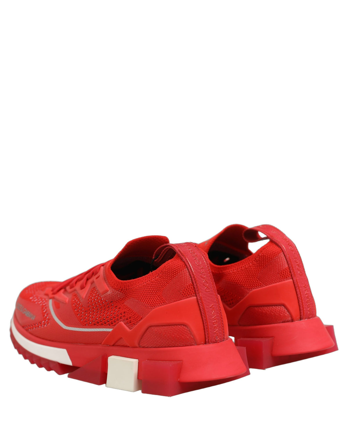 Dolce & Gabbana Red SORRENTO Sport Stretch Men Sneakers Men's Shoes
