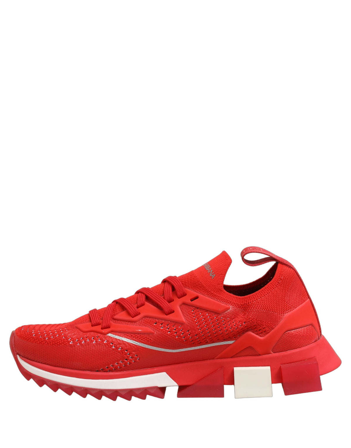 Dolce & Gabbana Red SORRENTO Sport Stretch Men Sneakers Men's Shoes