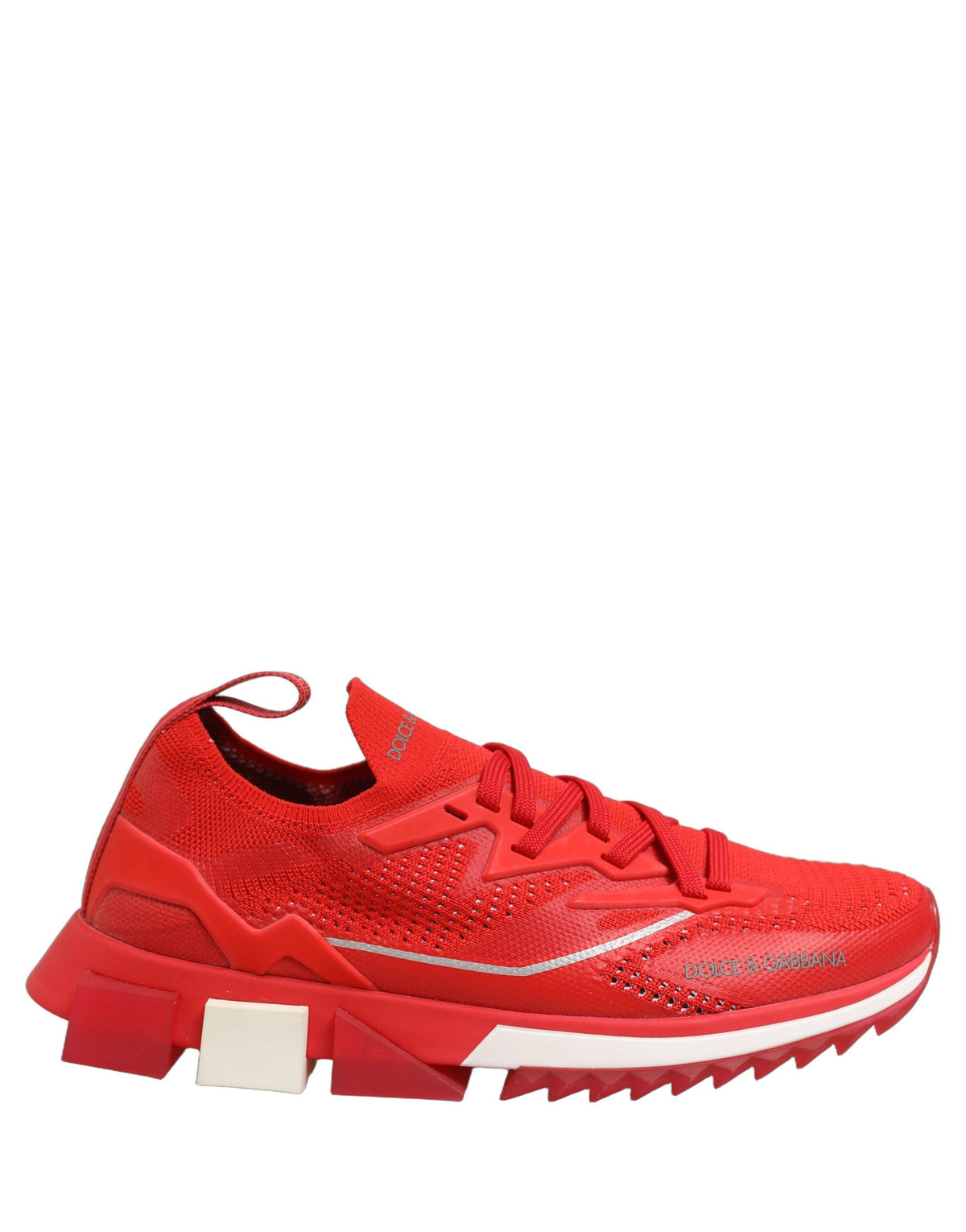 Dolce & Gabbana Red SORRENTO Sport Stretch Men Sneakers Men's Shoes
