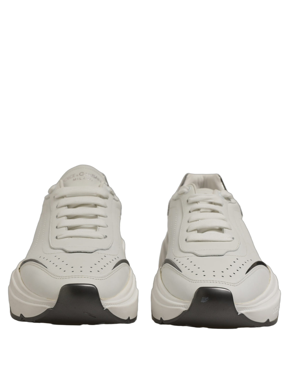 Dolce & Gabbana ]White Silver Daymaster Men Sneakers Men's Shoes (Pre-Owned)
