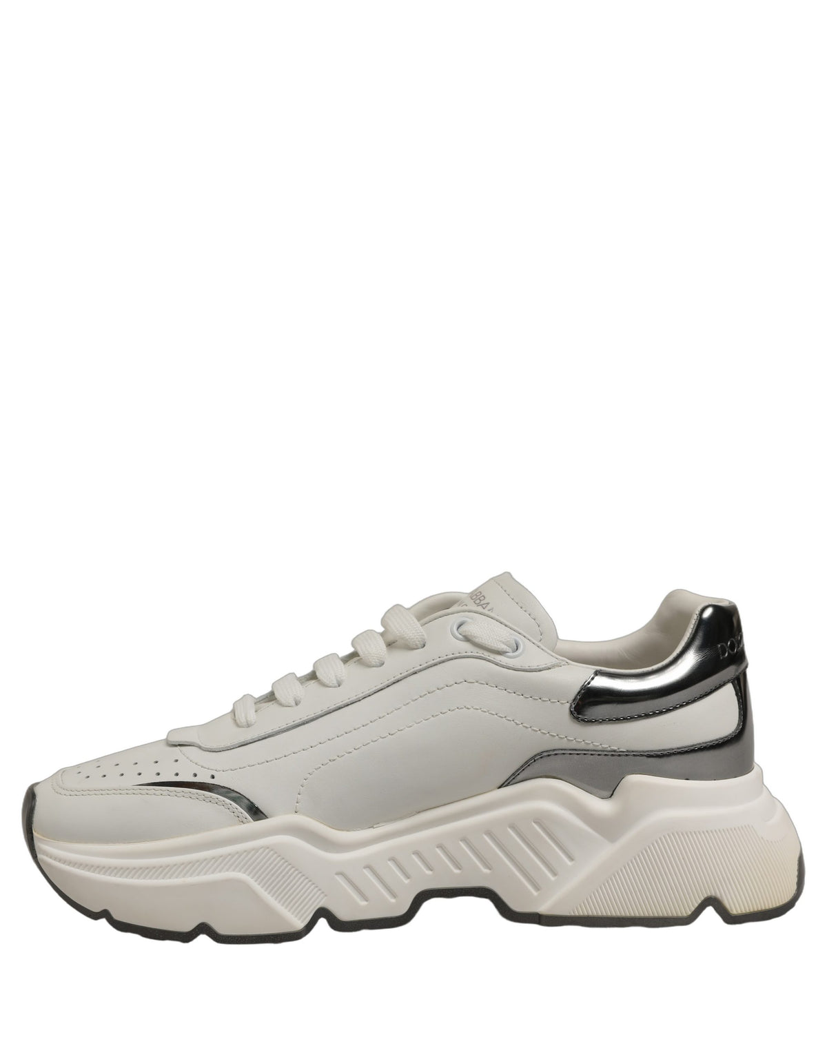 Dolce & Gabbana ]White Silver Daymaster Men Sneakers Men's Shoes (Pre-Owned)