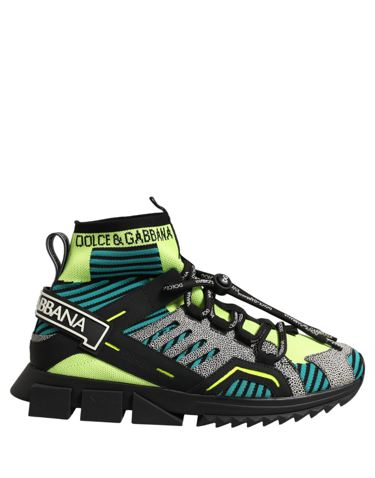 Dolce & Gabbana Multicolor Sorrento Socks Men Sneakers Men's Shoes