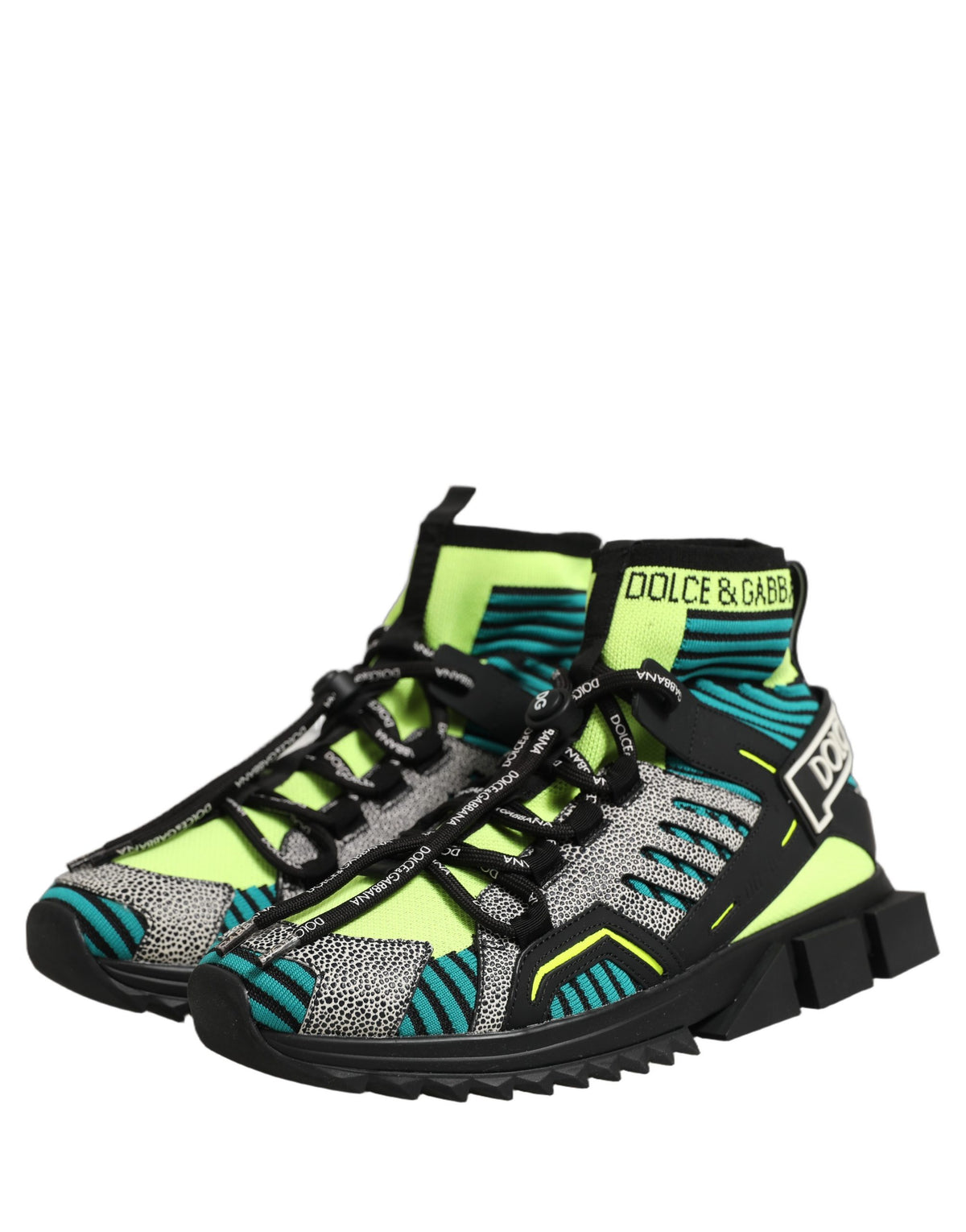 Dolce & Gabbana Multicolor Sorrento Socks Men Sneakers Men's Shoes