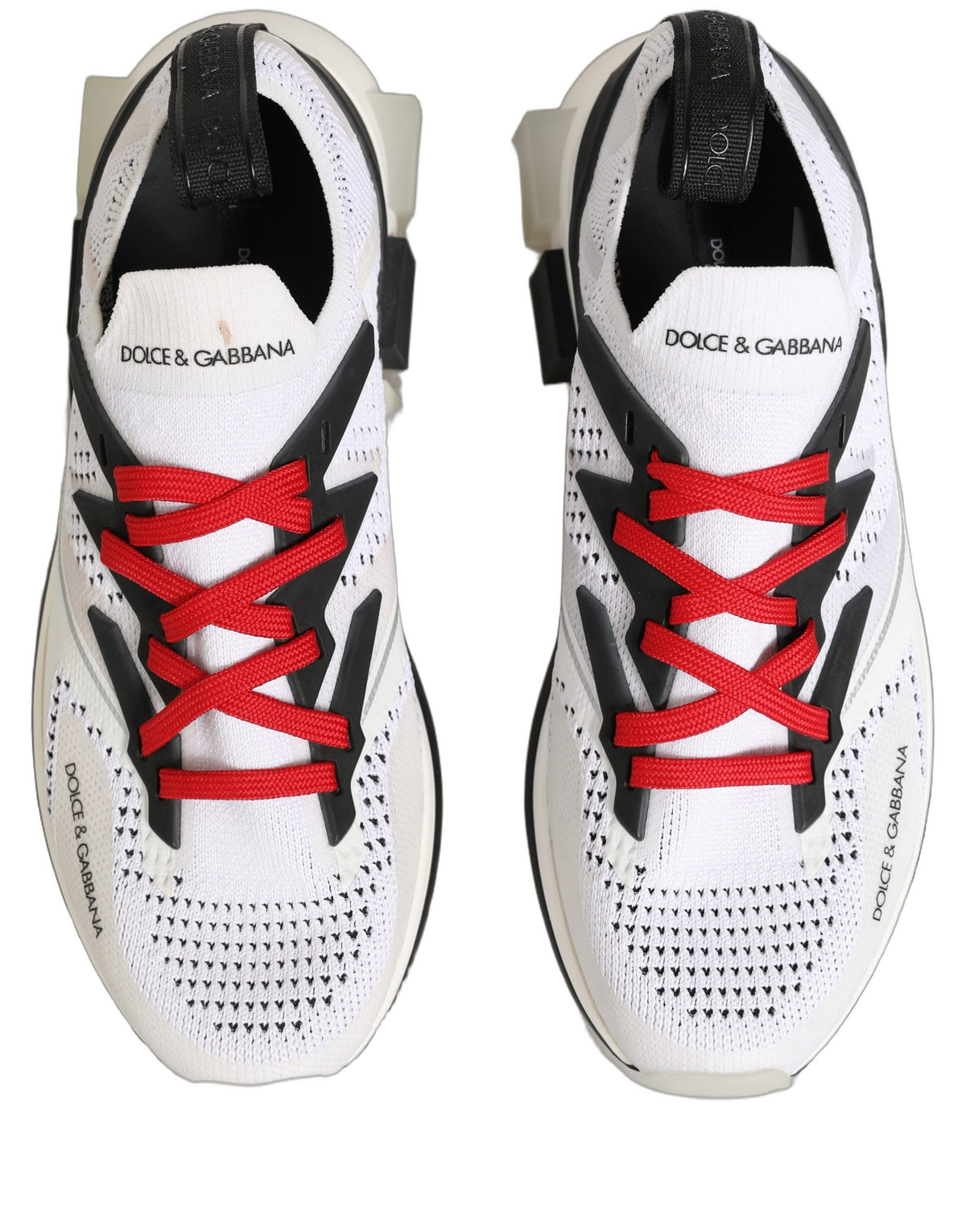 Dolce & Gabbana White SORRENTO Sport Stretch Sneakers Men's Shoes (Pre-Owned)