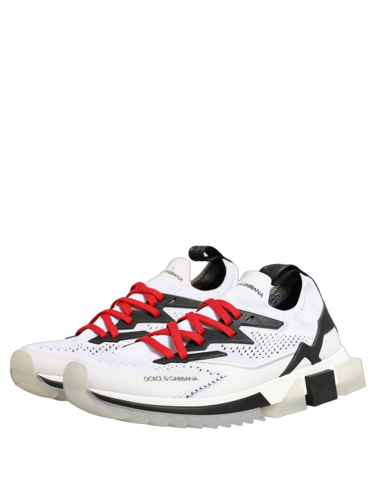 Dolce & Gabbana White SORRENTO Sport Stretch Sneakers Men's Shoes (Pre-Owned)