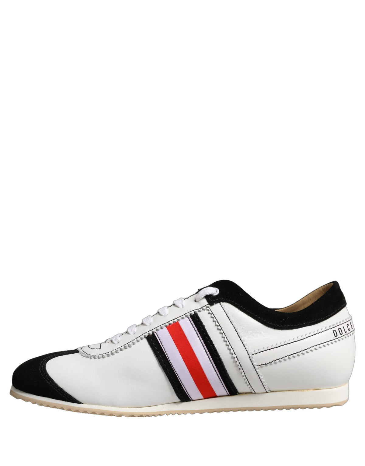 Dolce & Gabbana White Leather Japan Low Top Sneakers Women's Shoes