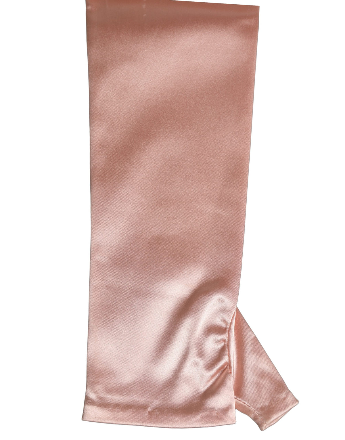 Dolce & Gabbana Pink Satin Long Opera Fingerless Women's Gloves (Pre-Owned)