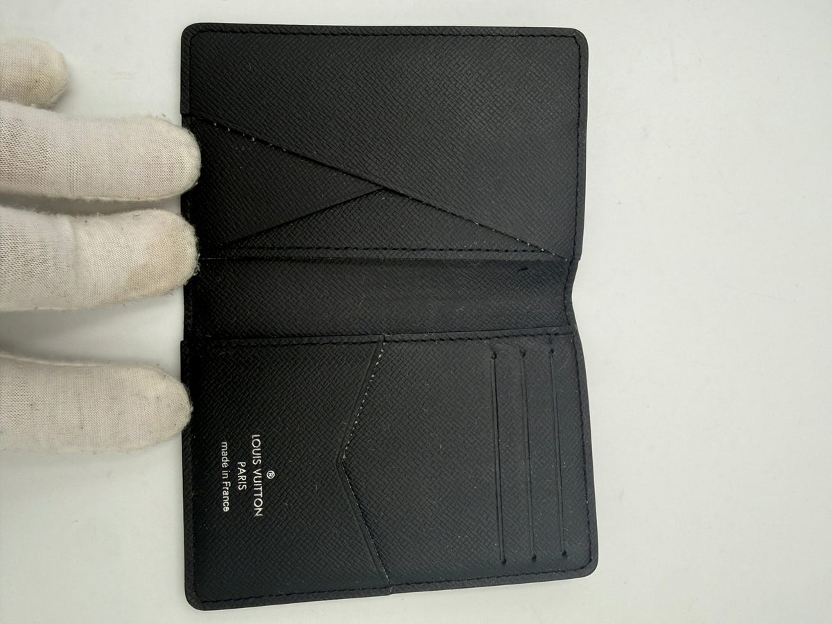 Louis Vuitton LOUIS VUITTON Compatto Card Holder ORGANIZER Damier Graphite Women's Wallet (Pre-Owned)