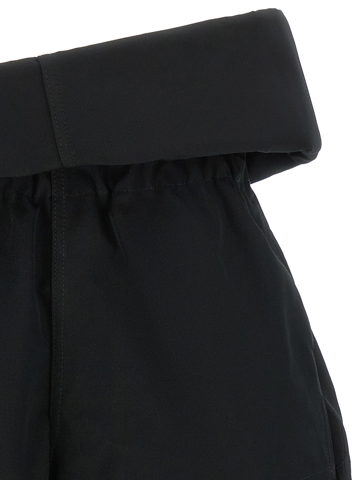 Rick Owens Black Polyester Bermuda Women's Shorts