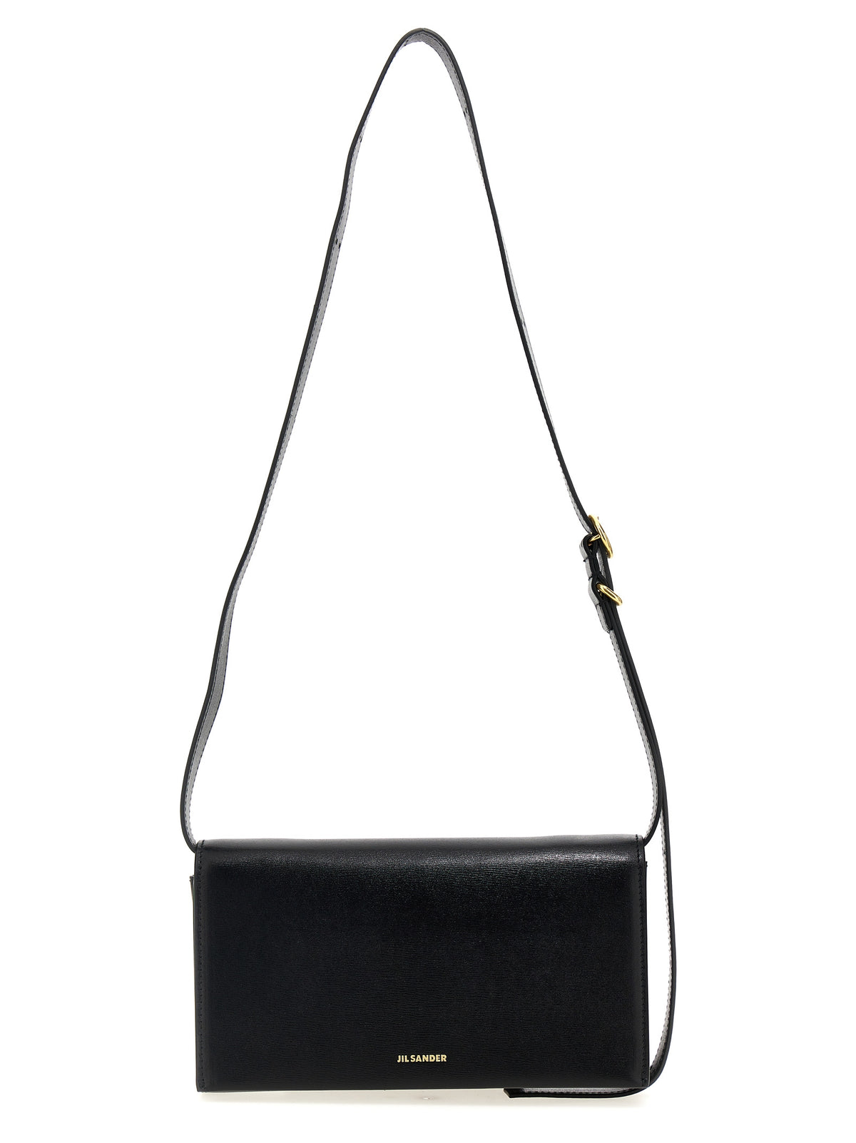Jil Sander Black Leather Crossbody Women's Bag