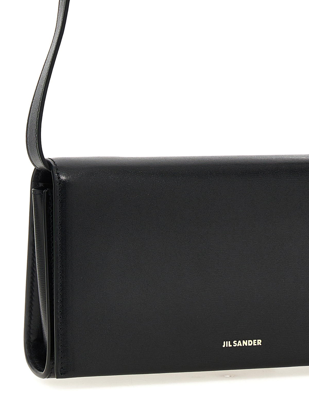Jil Sander Black Leather Crossbody Women's Bag