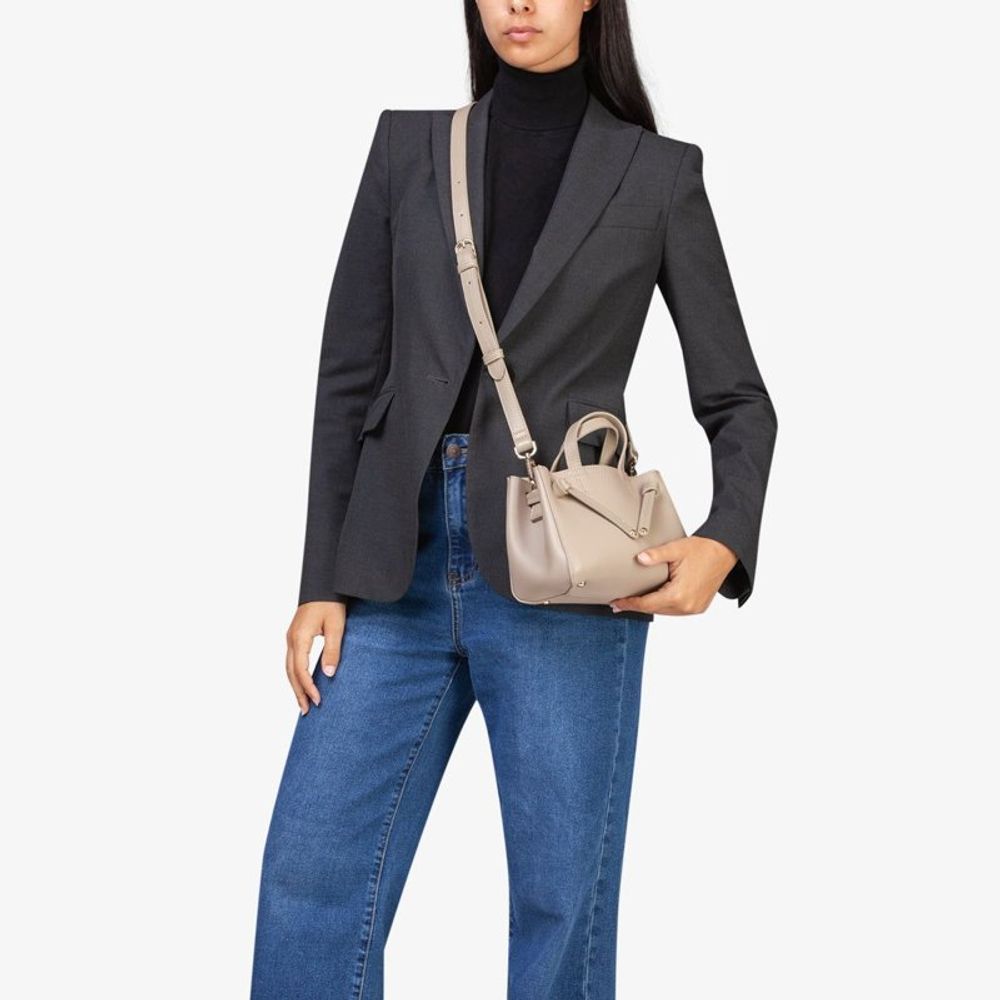 MIRIADE Beige Polyethylene Women's Handbag