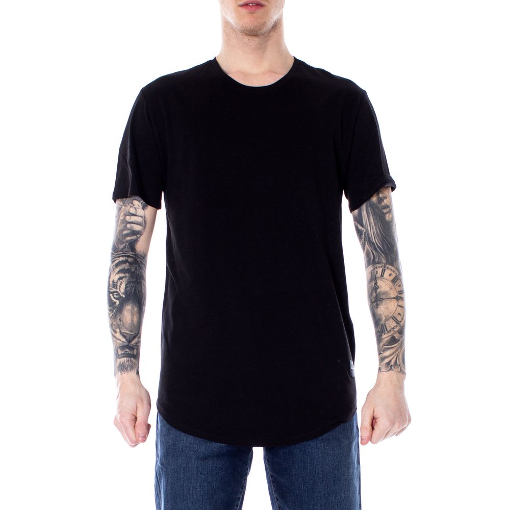 Only & Sons Black Cotton Men's T-Shirt