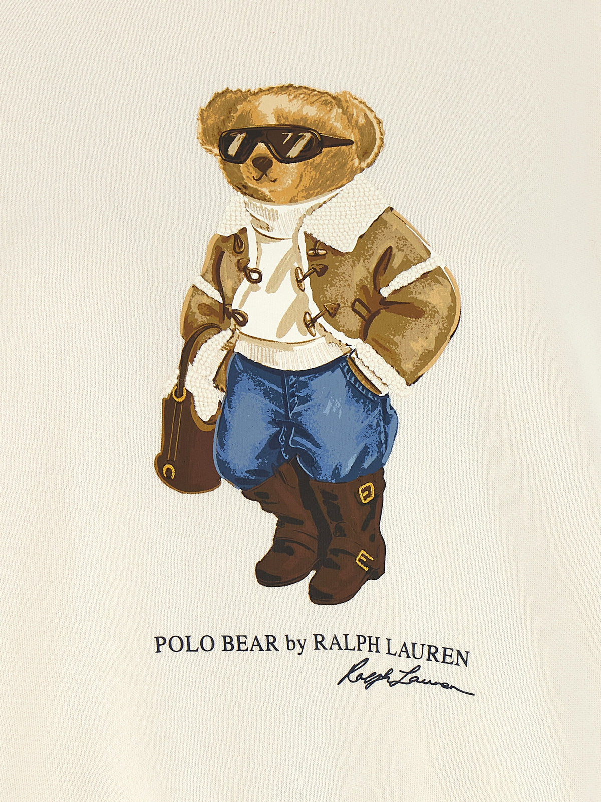 Polo Ralph Lauren White Cotton Women's Sweatshirt