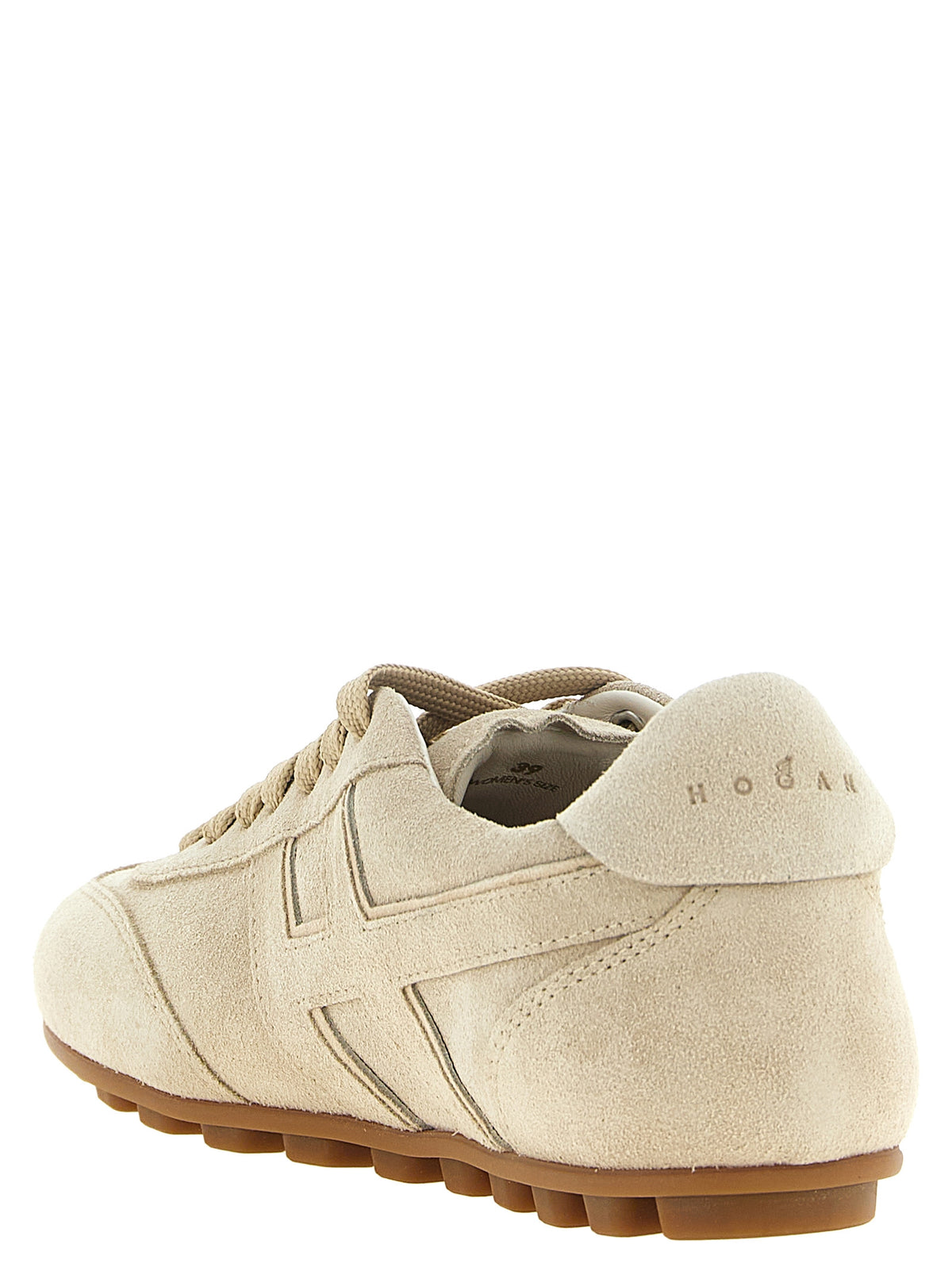 Hogan Beige Calfskin Athletic Women's Sneakers
