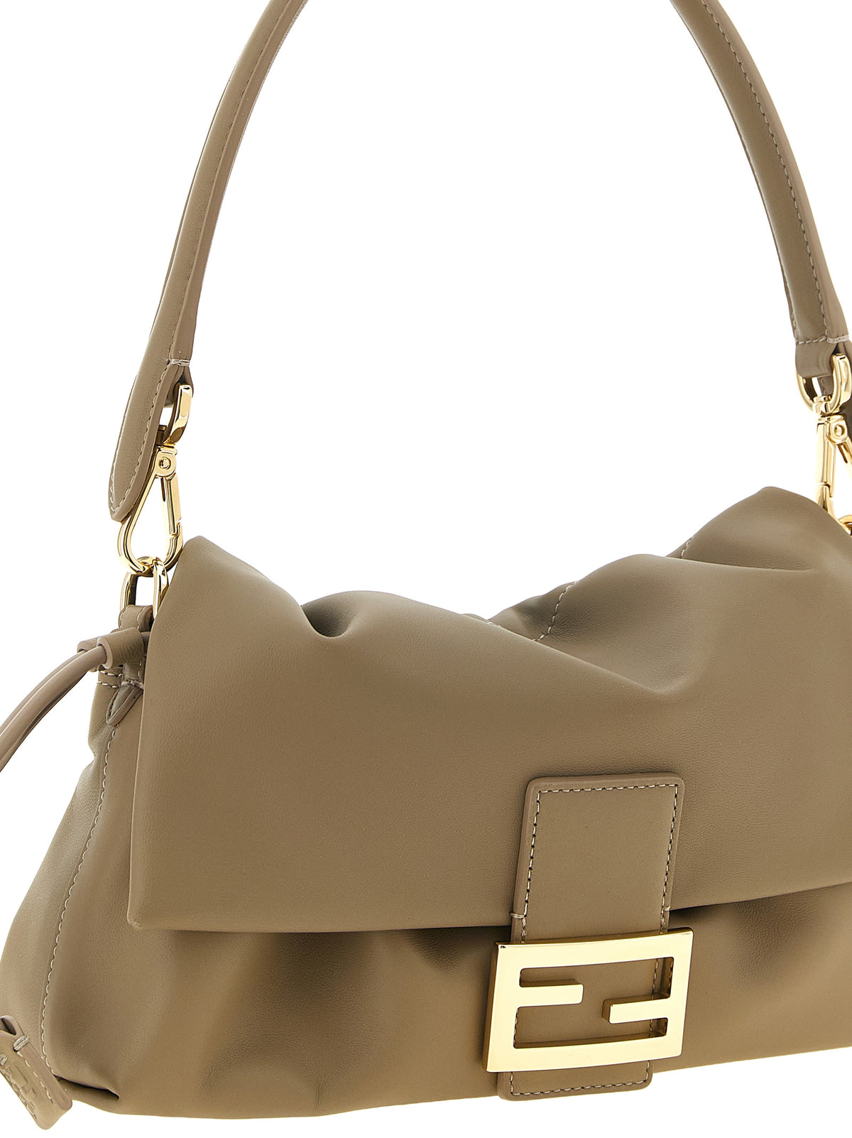 Fendi Beige Lamb Leather Women's Handbag
