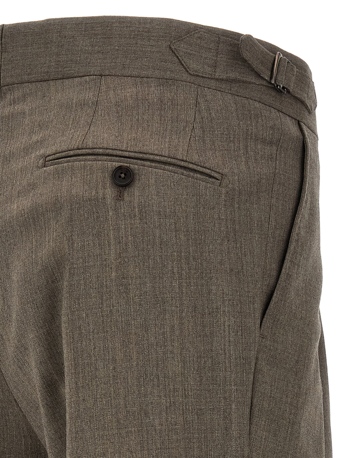 Pal Zileri Brown Wool Dress Men's Pants