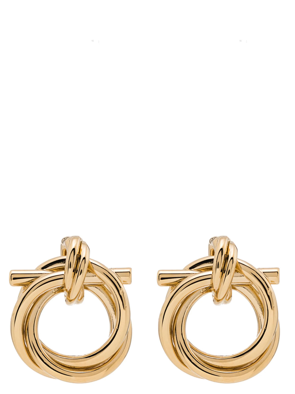 Ferragamo Gold Brass Women's Earrings