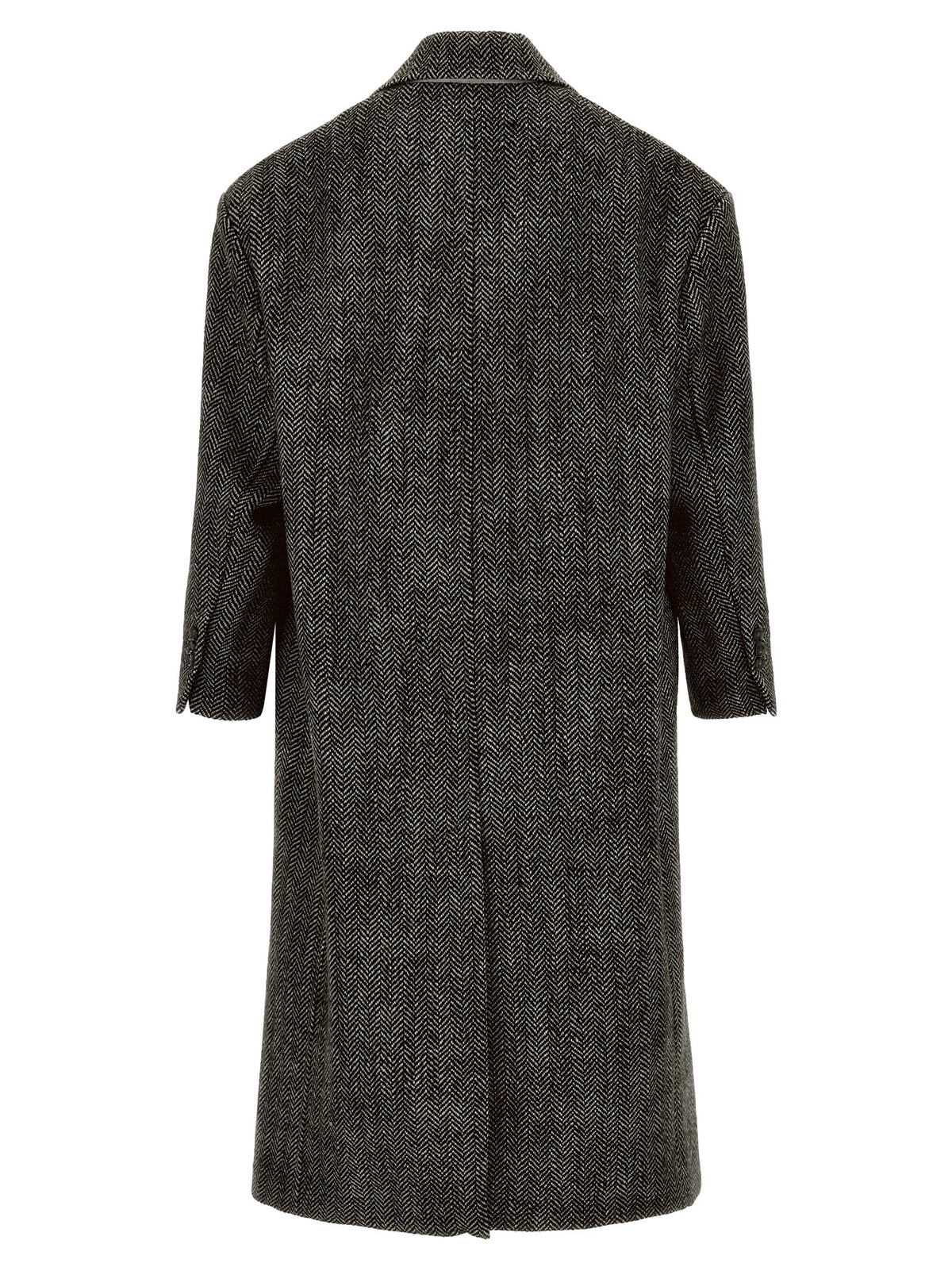 Ami Paris Black Virgin Wool Men's Coat