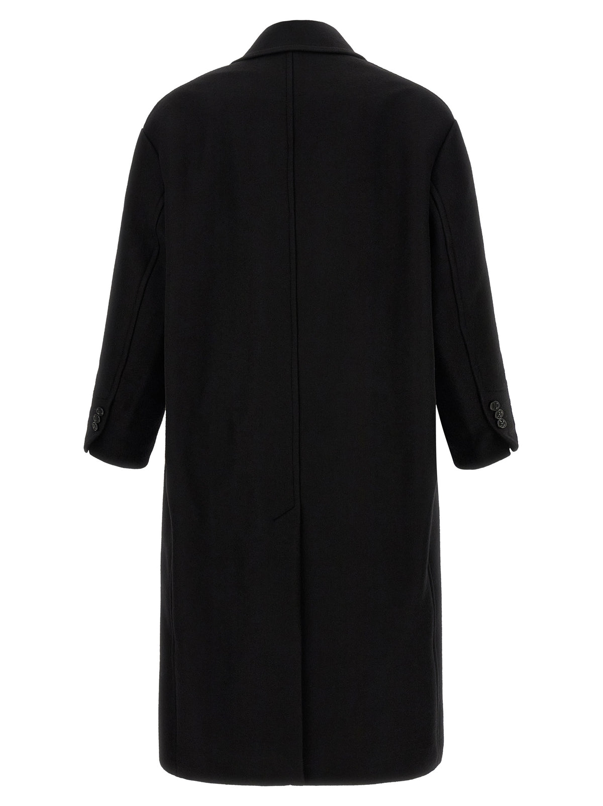 Ami Paris Black Wool Men's Coat
