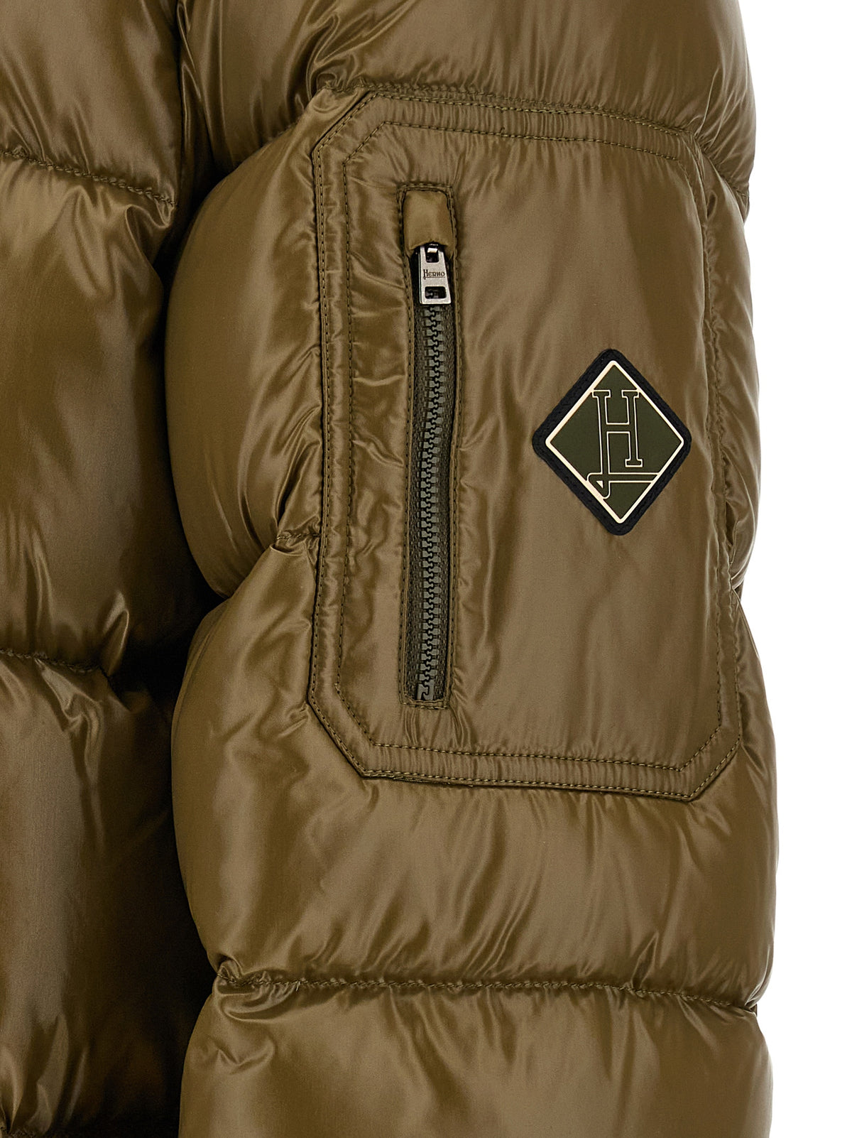 Herno Bicolor Polyamide Full-Length Men's Jacket