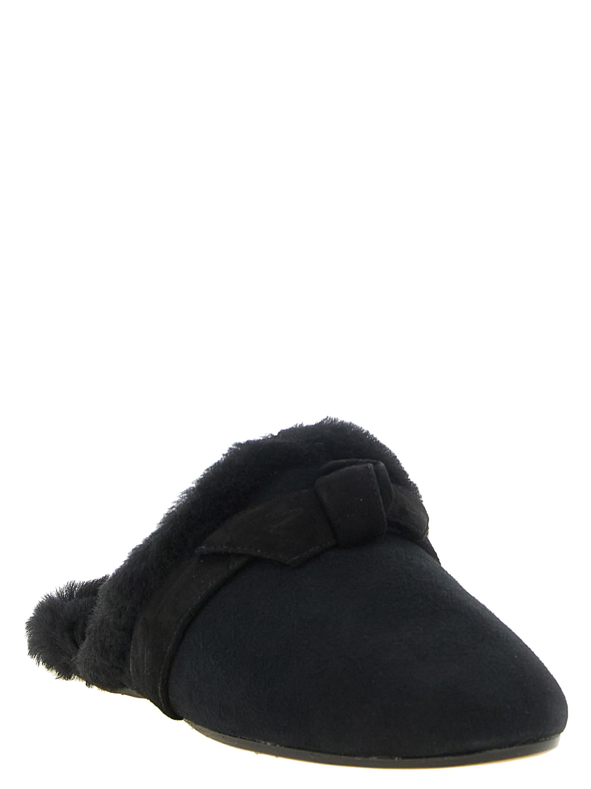 Alexandre Birman Black Calfskin Women's Mules