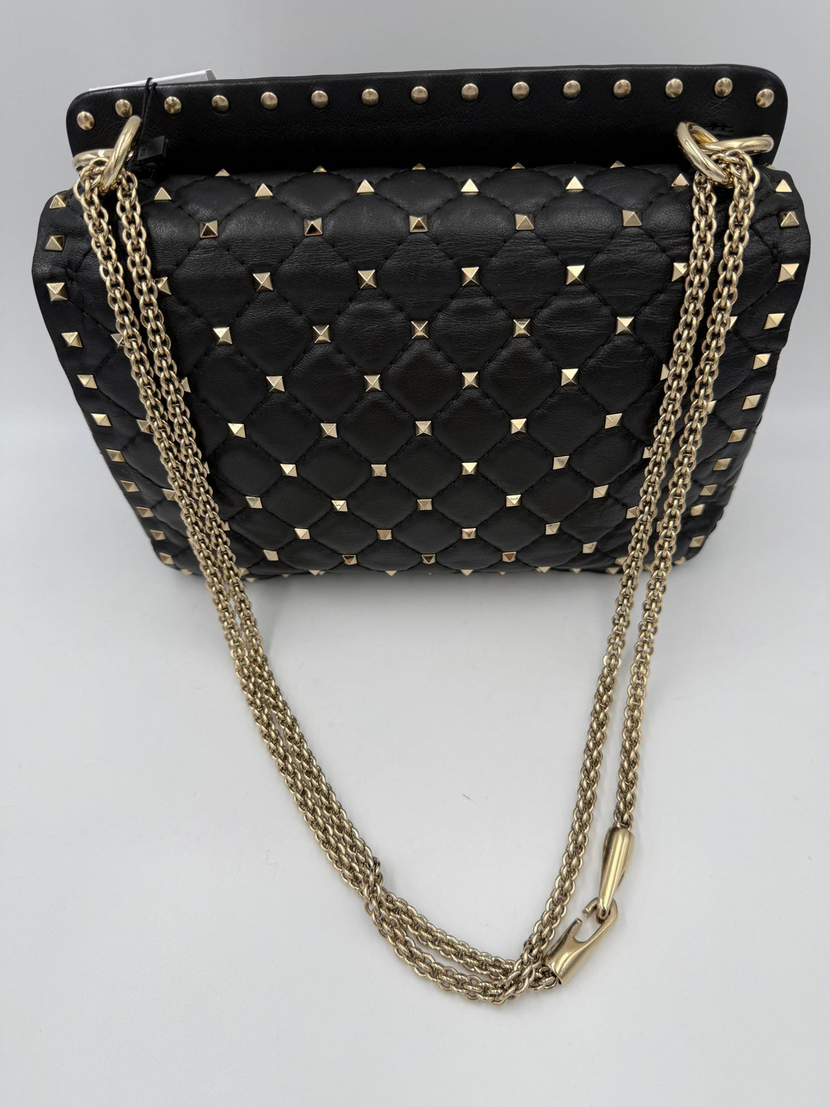 Valentino Garavani VALENTINO GARAVANI Rockstud Spike Black Women's Handbag (Pre-Owned)