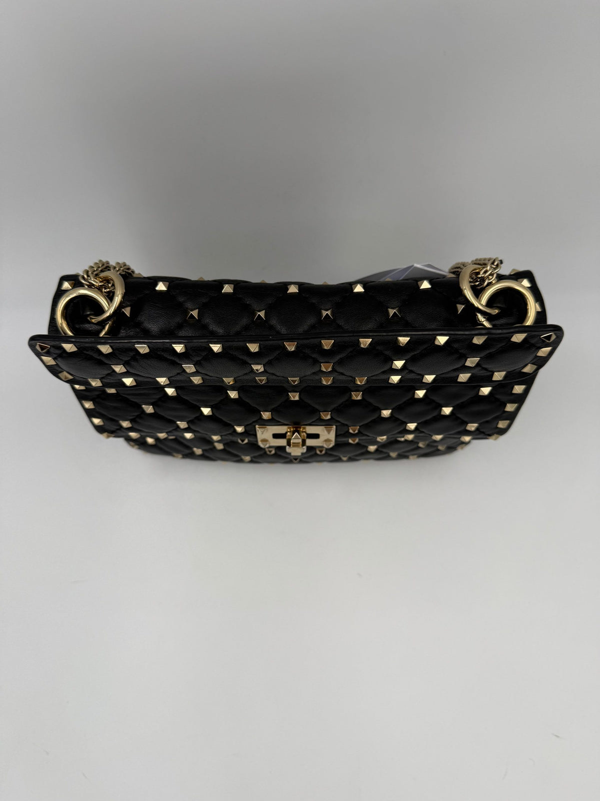 Valentino Garavani VALENTINO GARAVANI Rockstud Spike Black Women's Handbag (Pre-Owned)