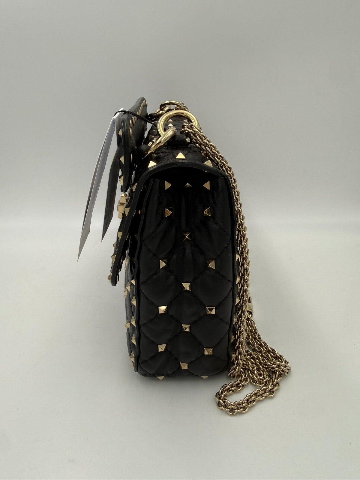 Valentino Garavani VALENTINO GARAVANI Rockstud Spike Black Women's Handbag (Pre-Owned)