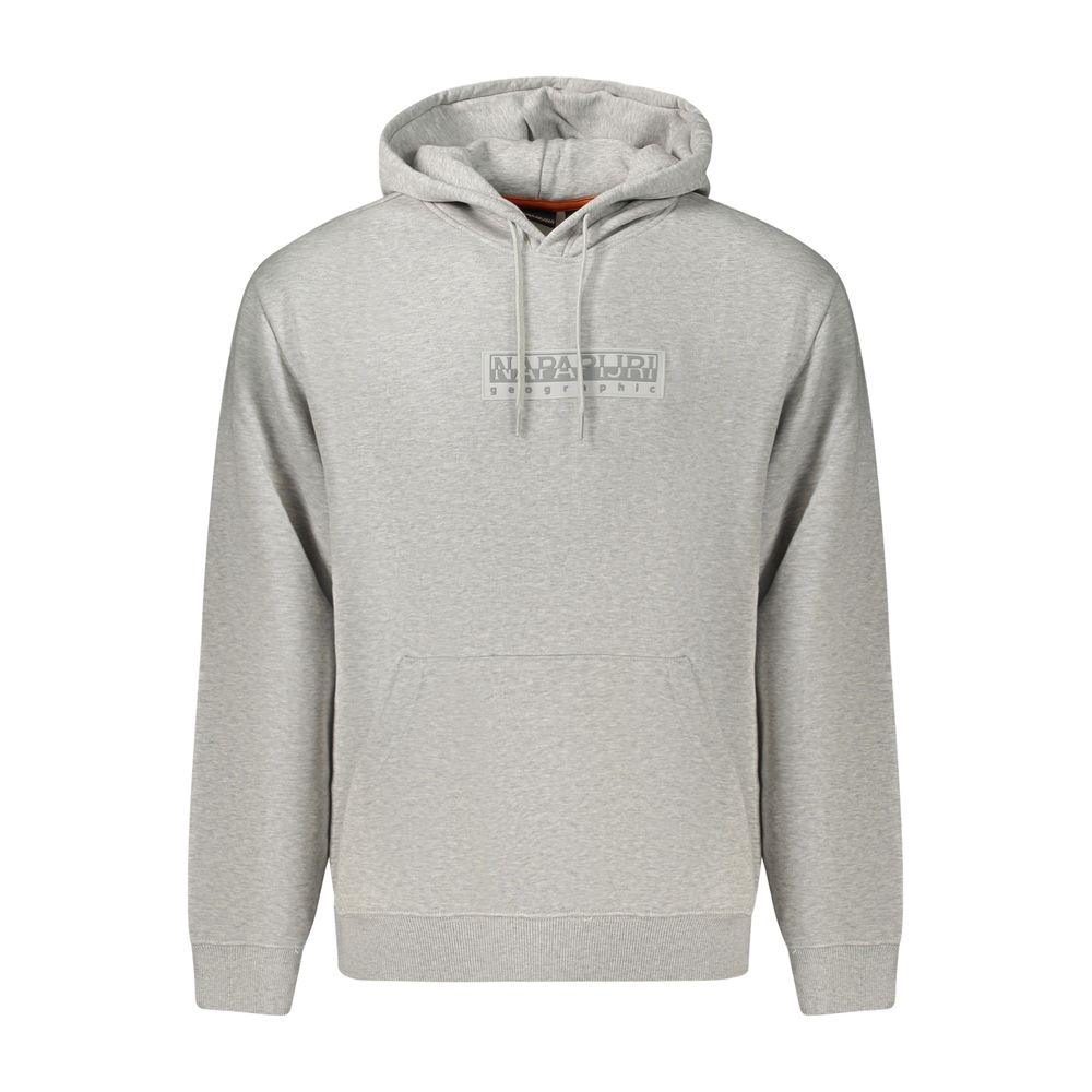 Napapijri Gray Cotton Men's Men's Sweatshirt