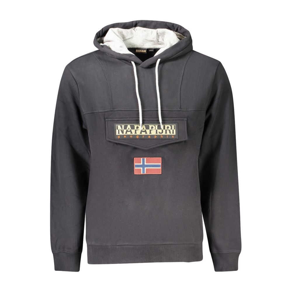 Napapijri Black Cotton Men's Men's Sweatshirt