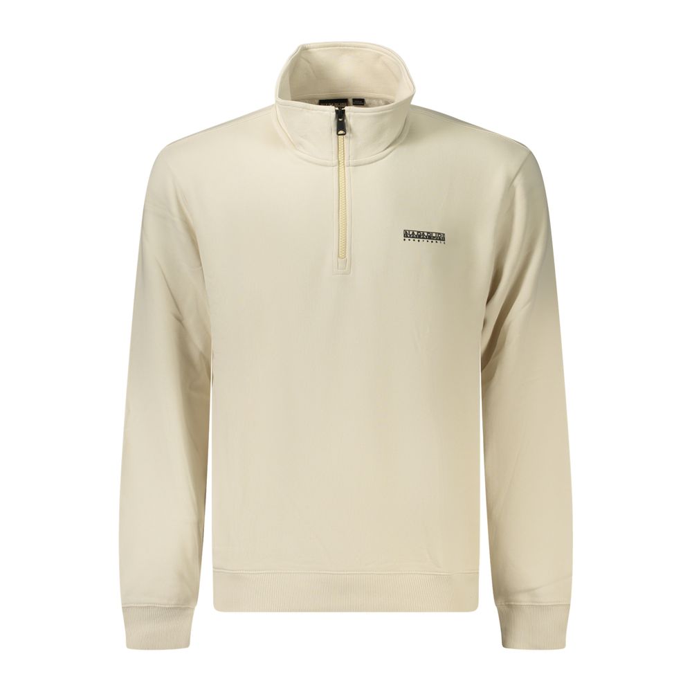 Napapijri Beige Cotton Men's Sweatshirt