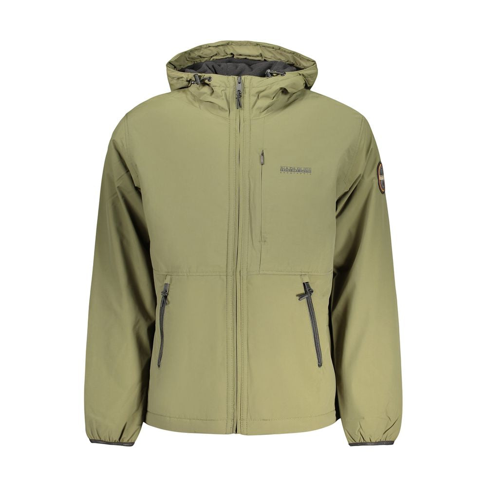 Napapijri Green Polyamide Full-Length Men's Jacket