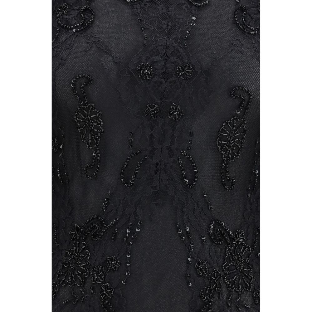 Blumarine Black Polyamide Cocktail Women's Dress