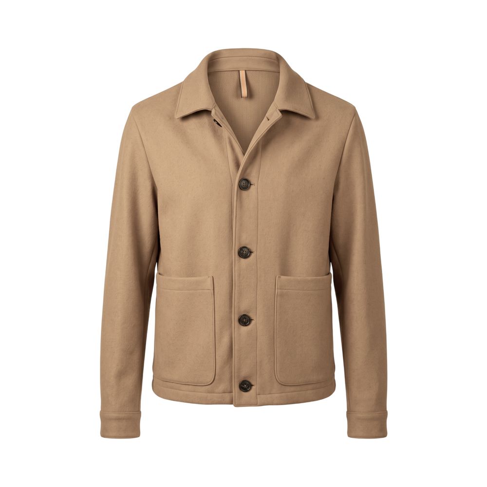 Roberto Pepe Luxury Beige Wool Men's Men's Jacket