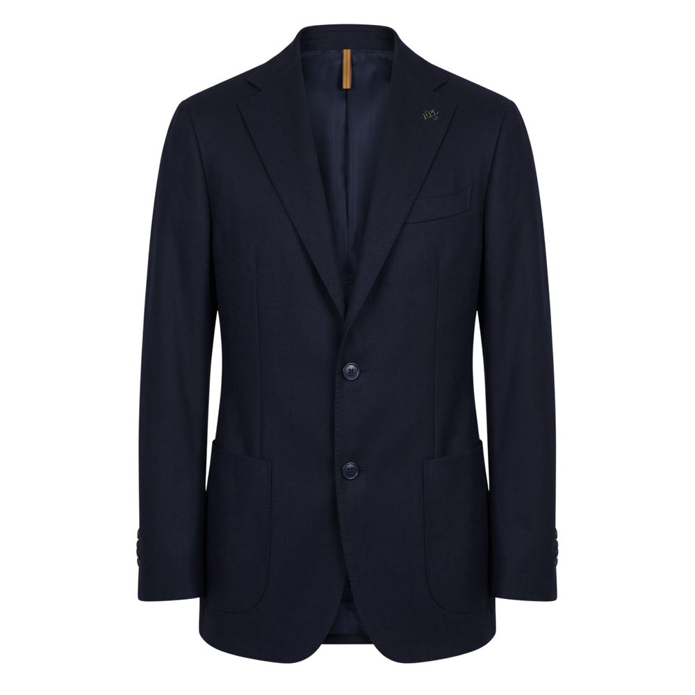 Roberto Pepe Luxury Blue Viscose Men Men's Jacket