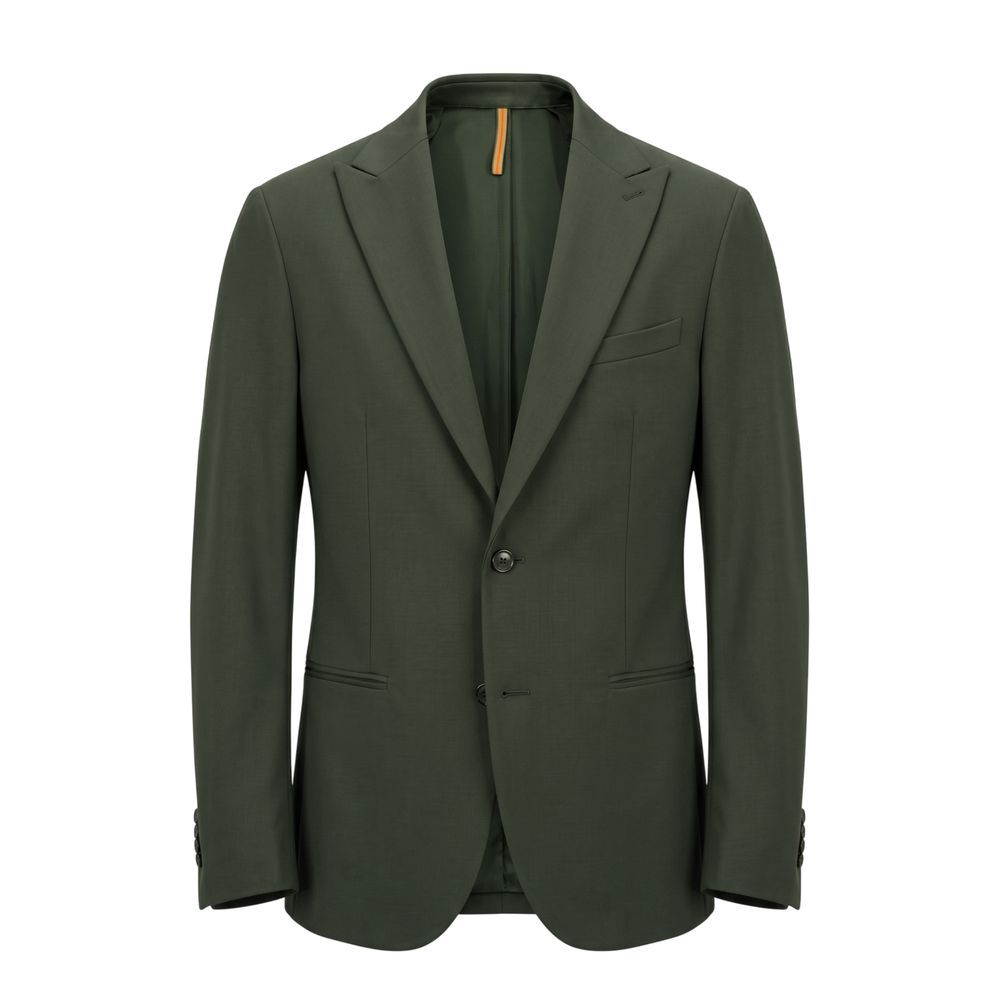 Roberto Pepe Luxury Green Viscose Men's Men's Jacket