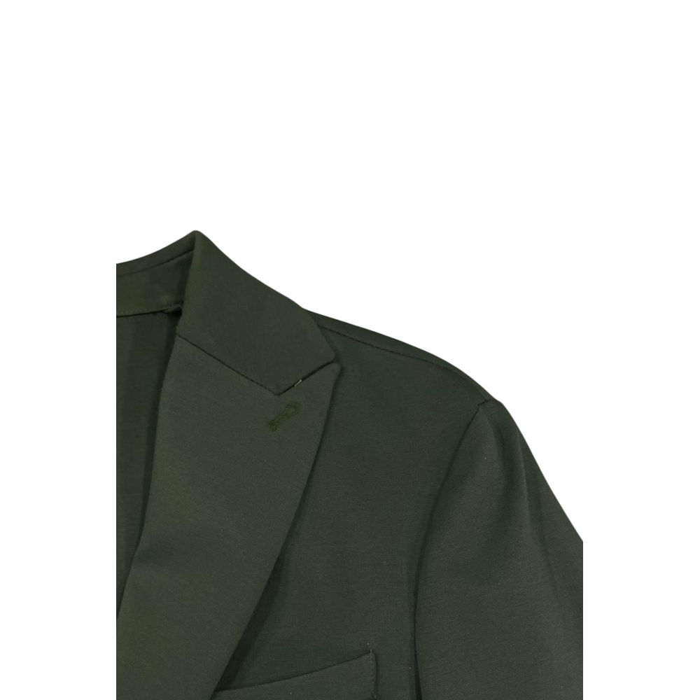 Roberto Pepe Luxury Green Viscose Men's Men's Jacket