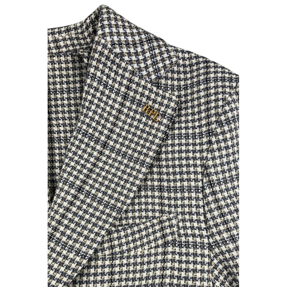 Roberto Pepe Luxury Blue Cotton Men Men's Jacket