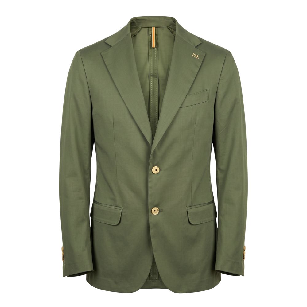 Roberto Pepe Luxury Green Cotton Men Men's Jacket