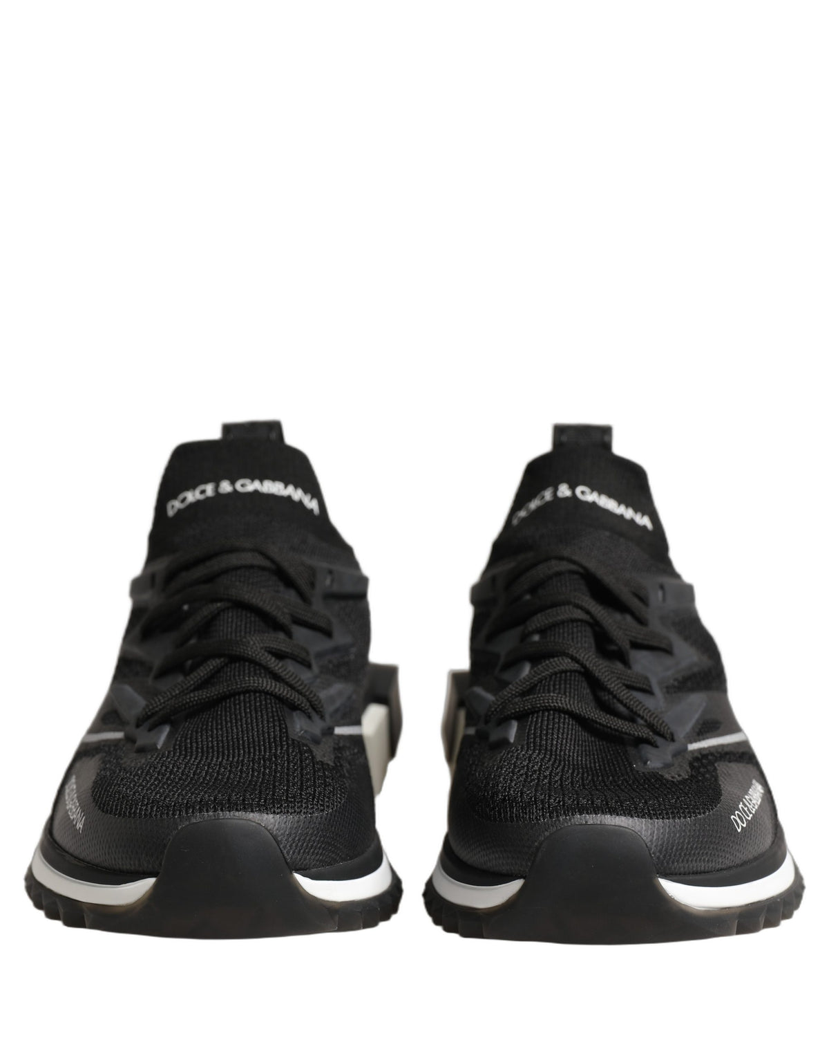 Dolce & Gabbana Black White Sorrento Low Top Sneakers Men's Shoes (Pre-Owned)