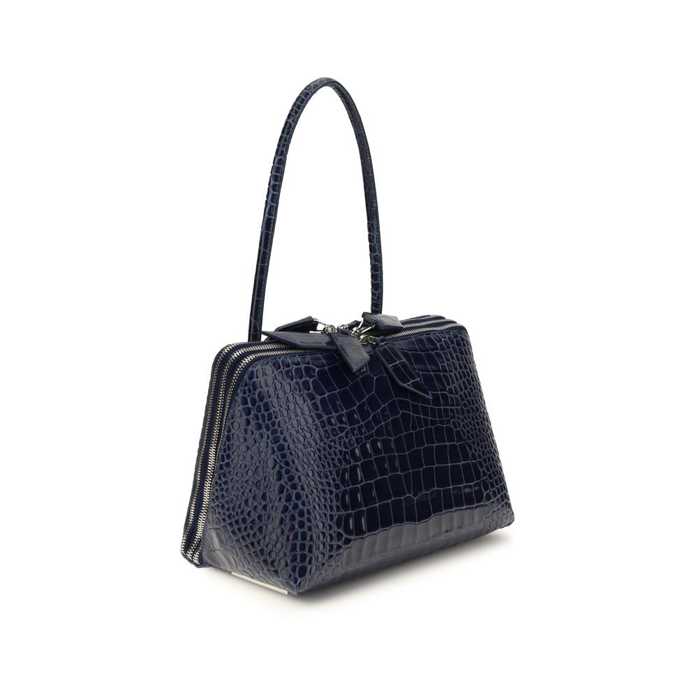 The Attico Blue Calf Leather Bos Taurus Shoulder Women's Bag