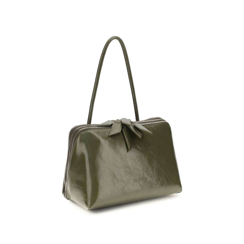 The Attico Bicolor Calf Leather Bos Taurus Shoulder Women's Bag